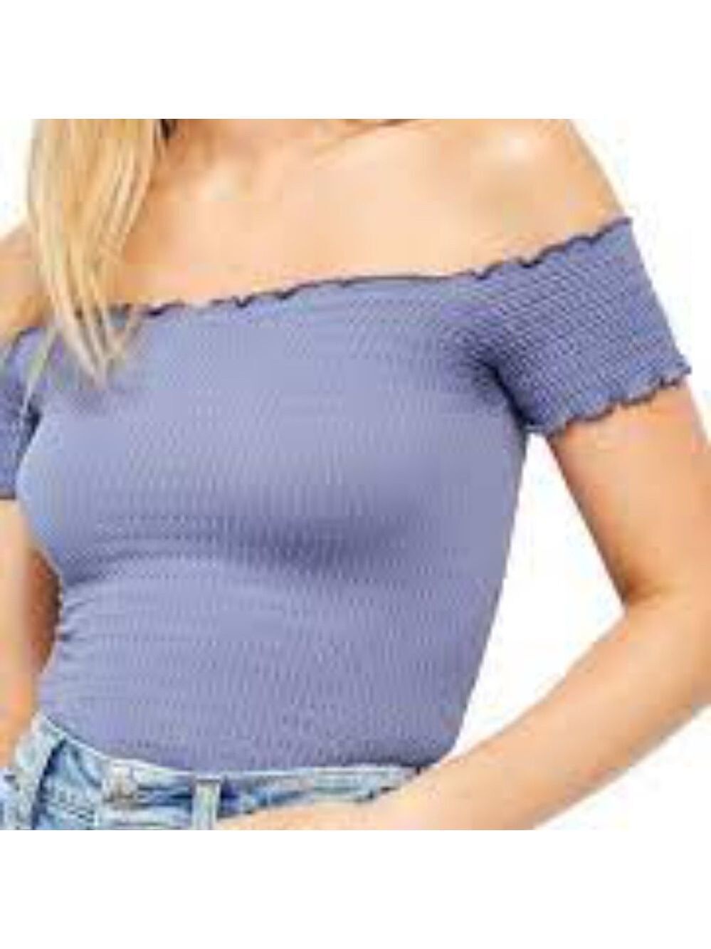 Free People Moulin Ruched Off the Shoulder Top